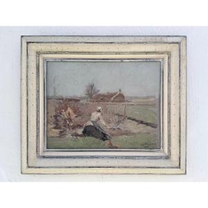 "work In The Fields" Heymans Adriaan Josef (1839–1921)