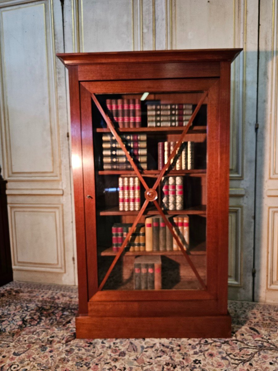 Louis Philippe Bookcase In Mahogany 19th Century-photo-2