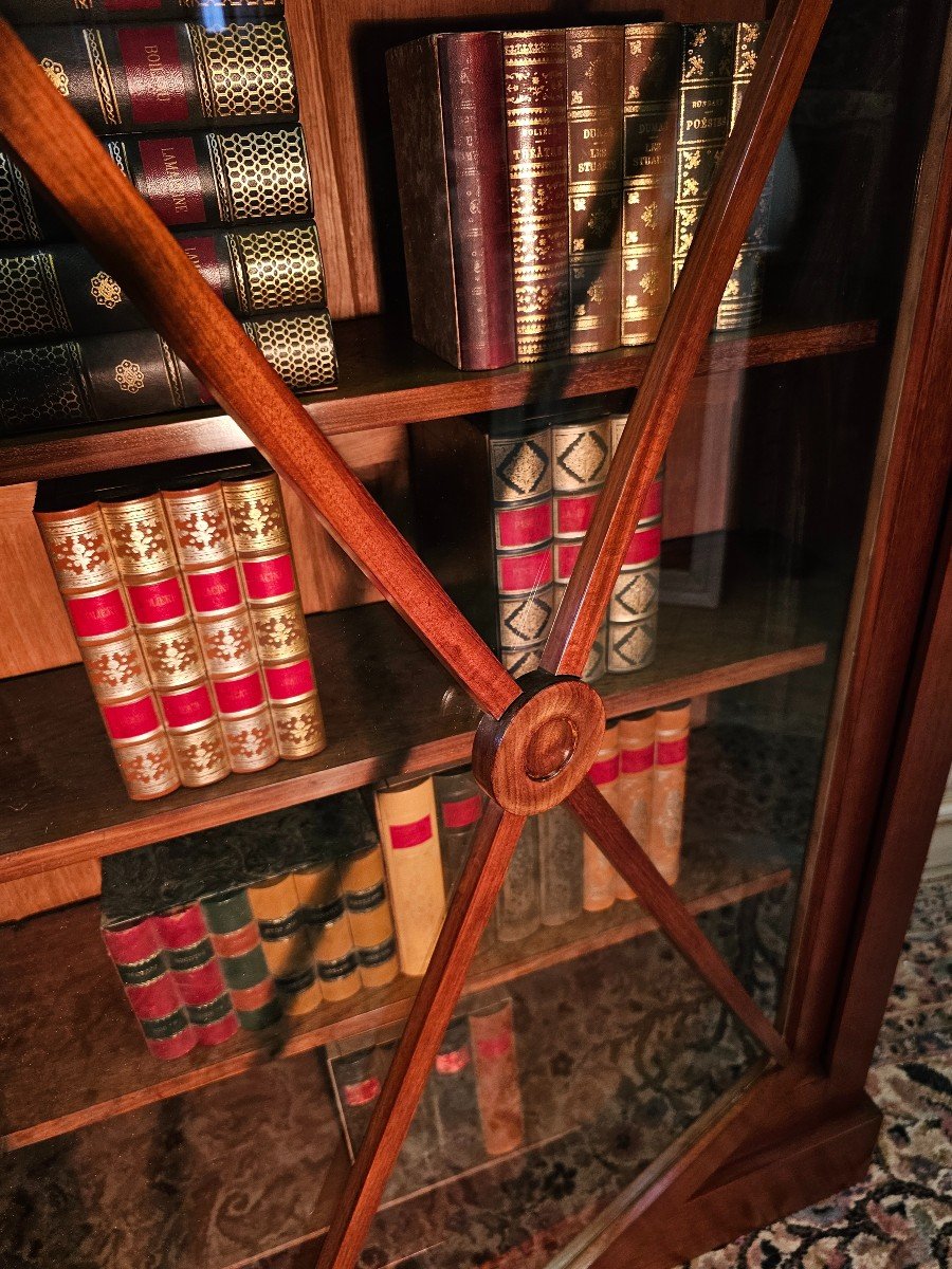 Louis Philippe Bookcase In Mahogany 19th Century-photo-1