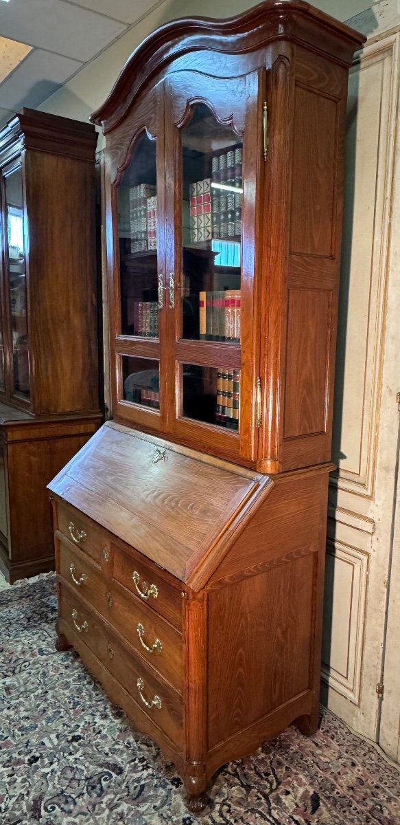 Scriban Library In Acacia Louis XV 18 Eme -photo-3