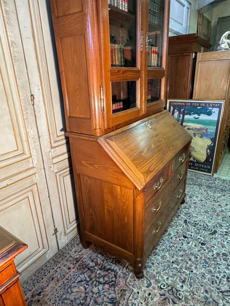 Scriban Library In Acacia Louis XV 18 Eme -photo-4