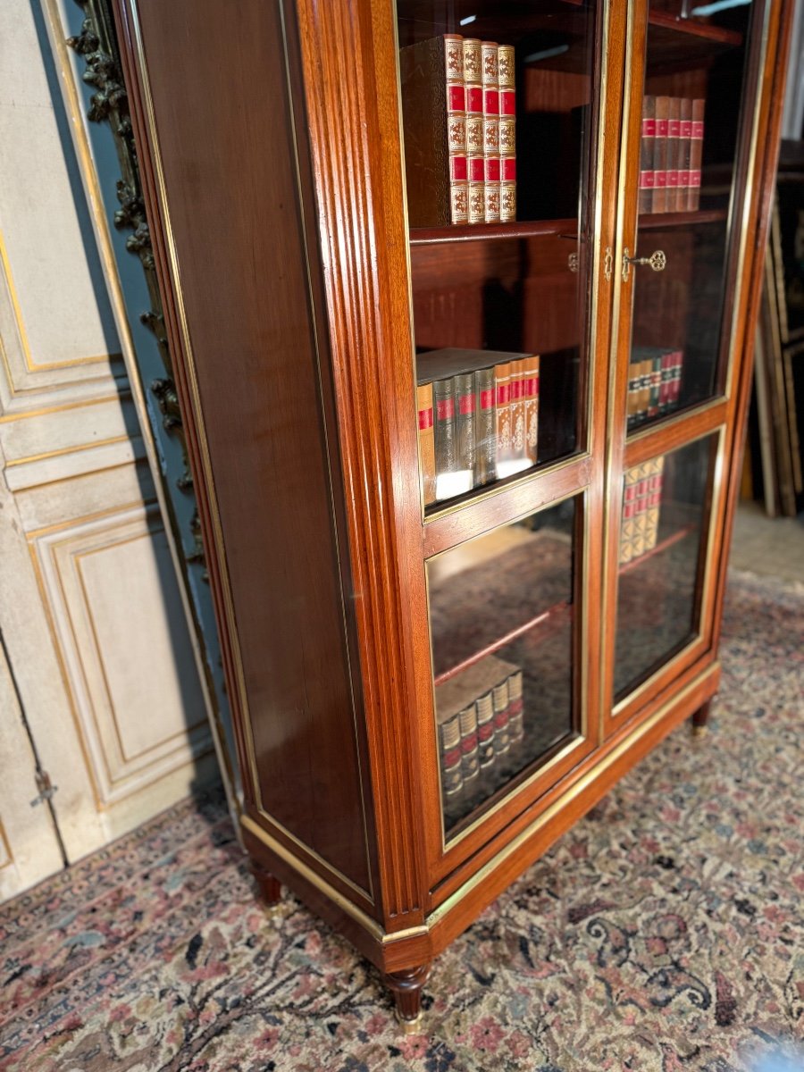 Louis XVI Period Mahogany Library 19th Century-photo-3