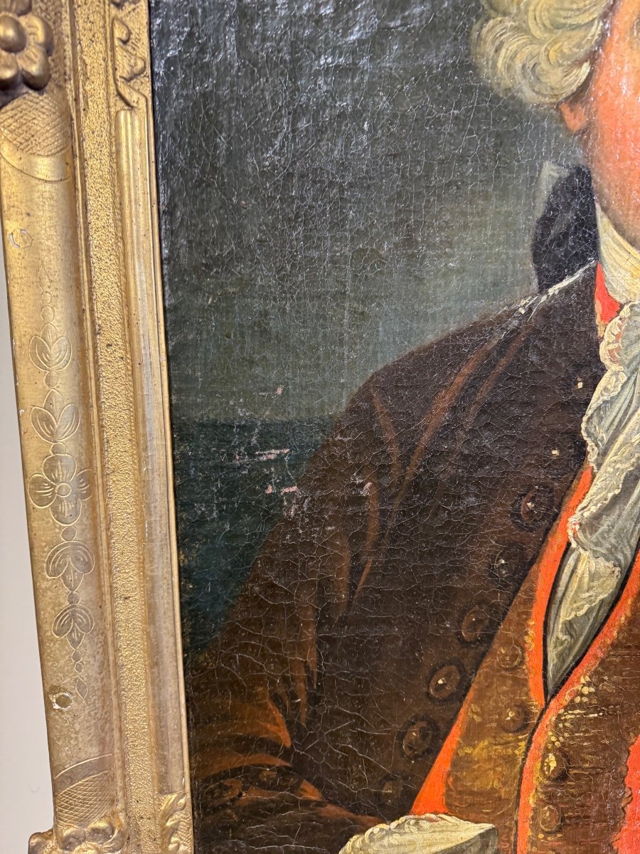 Tableau Hst Portrait D Explorateur 17 Eme -photo-2