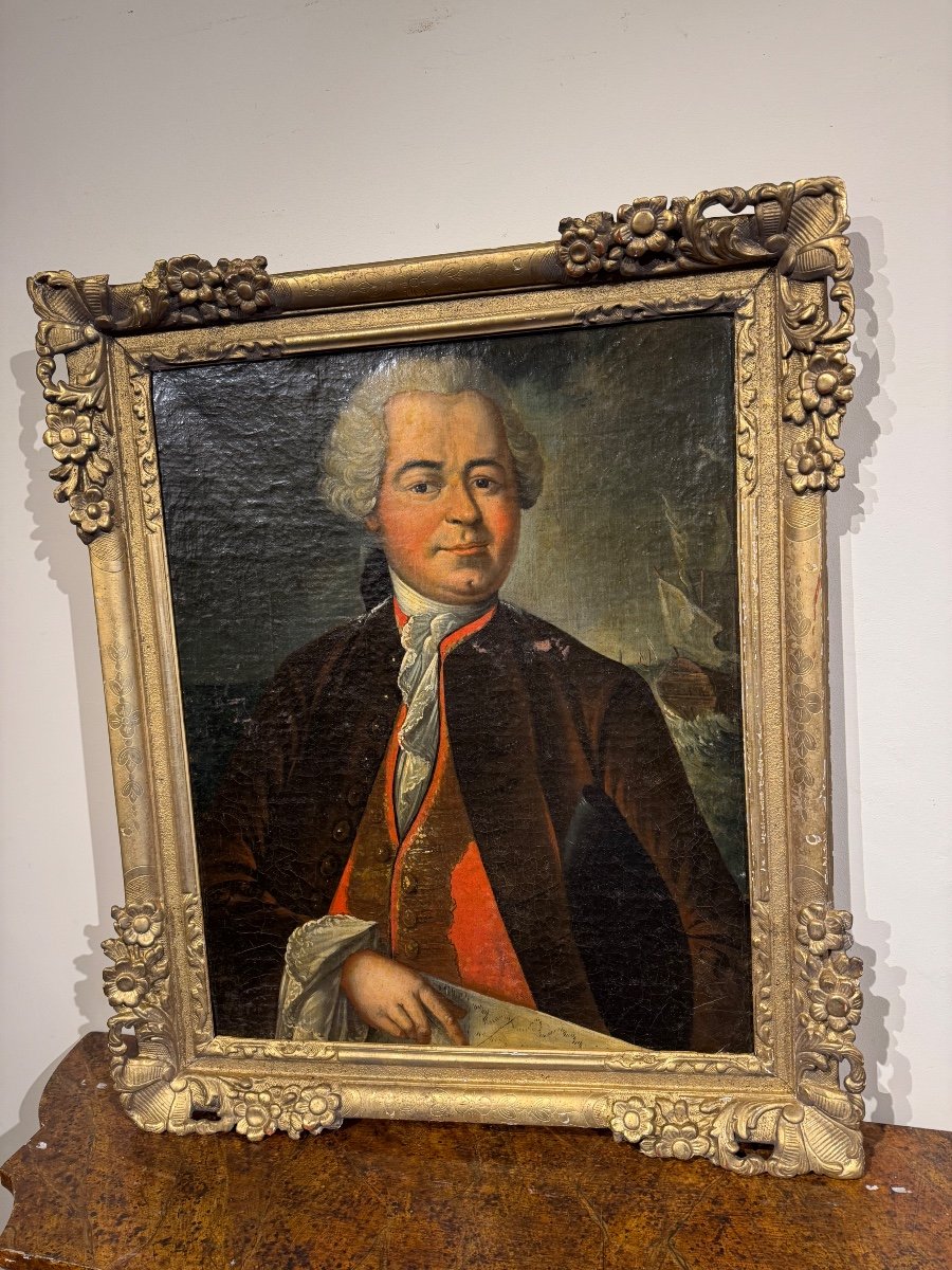 Tableau Hst Portrait D Explorateur 17 Eme -photo-3