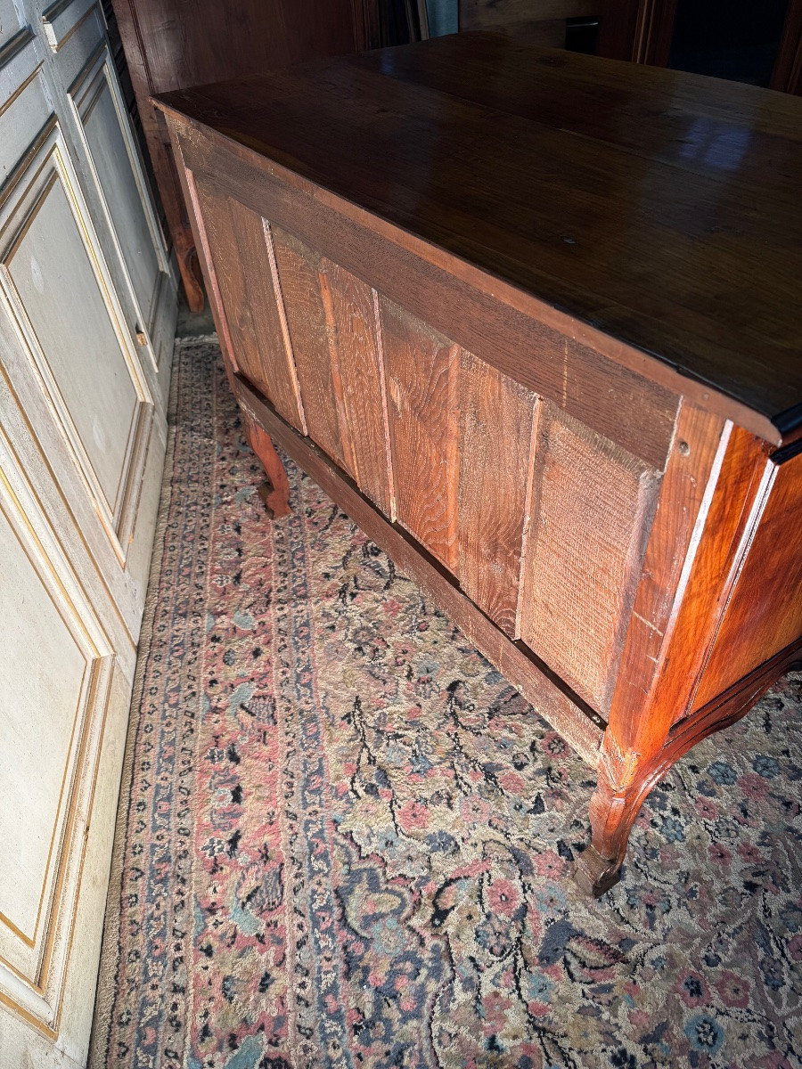 Commode D’époque Louis XV En Cerisier 18 Eme Siècle -photo-1
