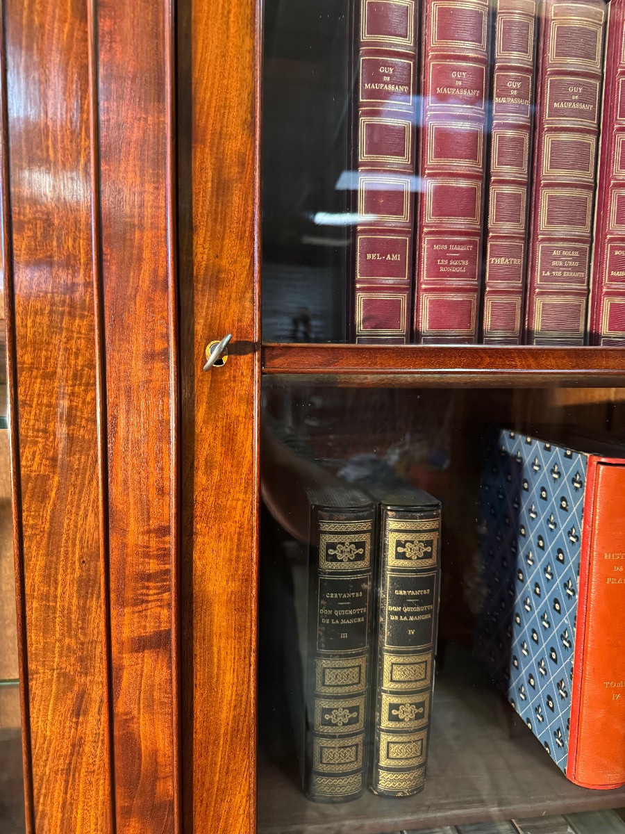 Large 19th Century Mahogany Bookcase -photo-2