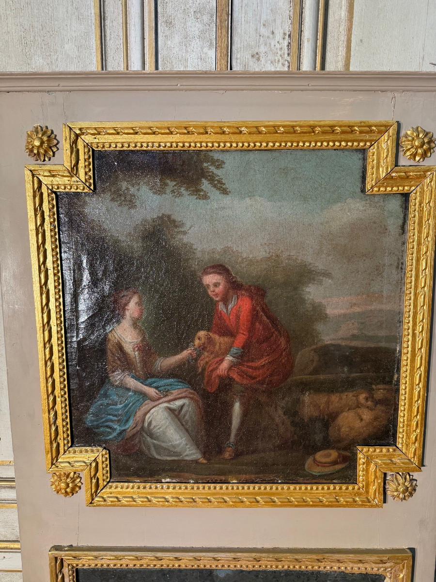 Small 18th Century Louis XVI Period Trumeau -photo-2
