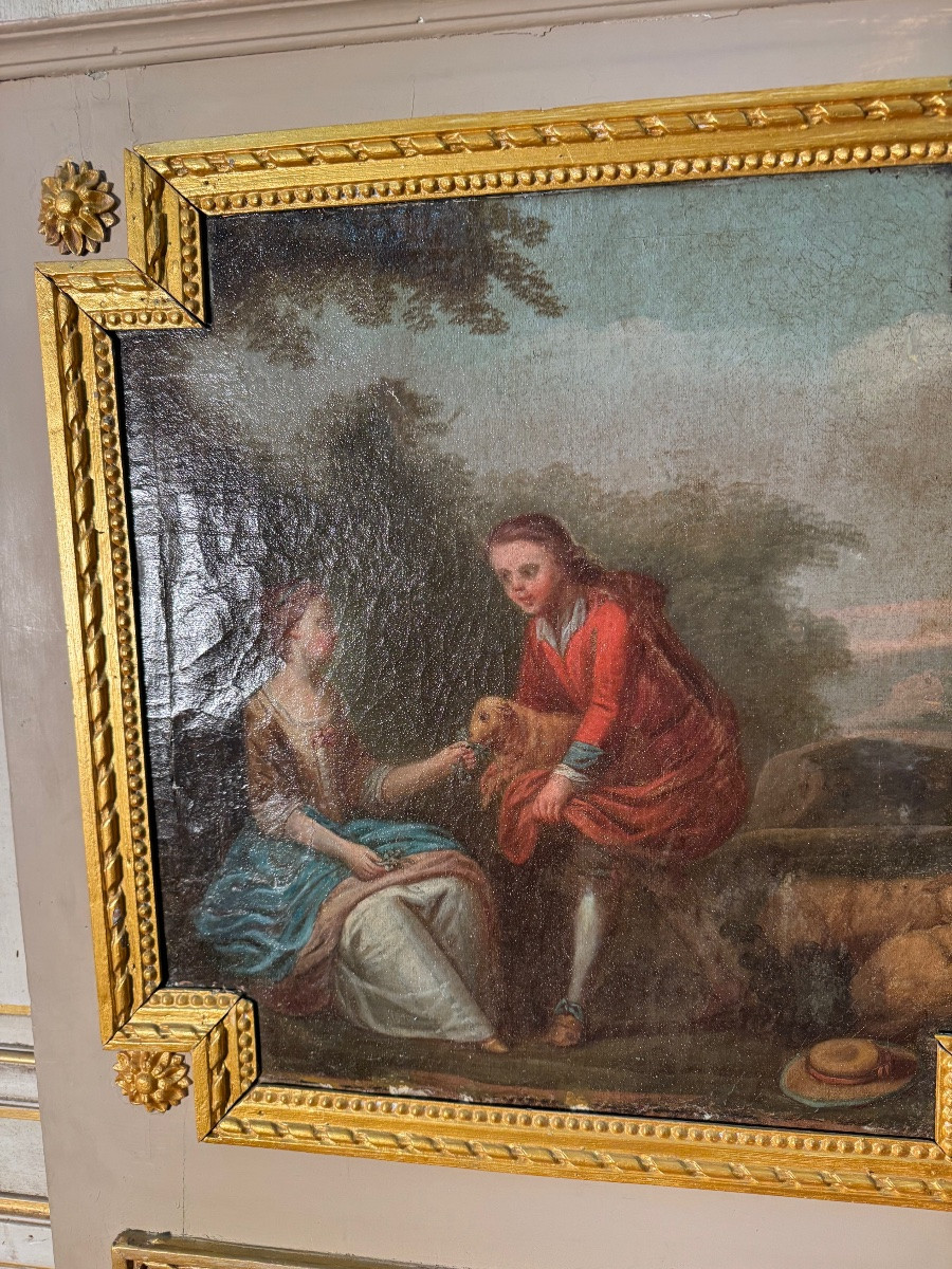 Small 18th Century Louis XVI Period Trumeau -photo-3