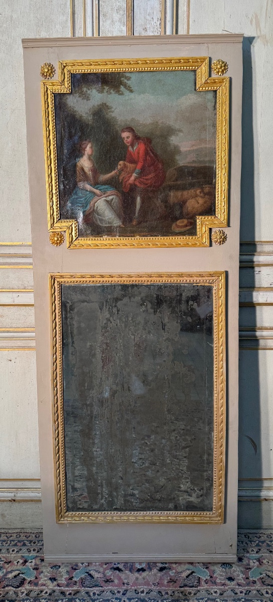 Small 18th Century Louis XVI Period Trumeau 