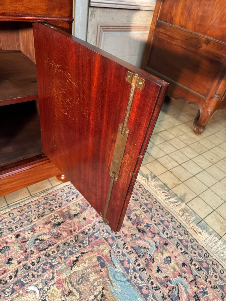 Large 19th Century Mahogany Bookcase With 8 Doors-photo-5