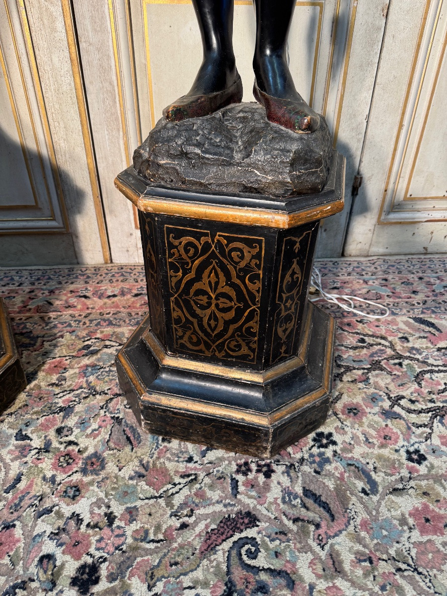 Pair Of Nubian Venice 19th -photo-2
