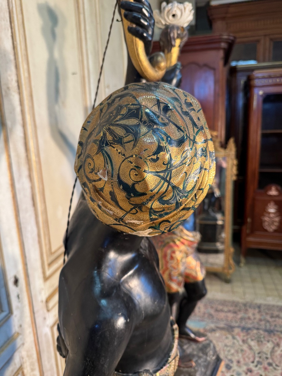 Pair Of Nubian Venice 19th -photo-3