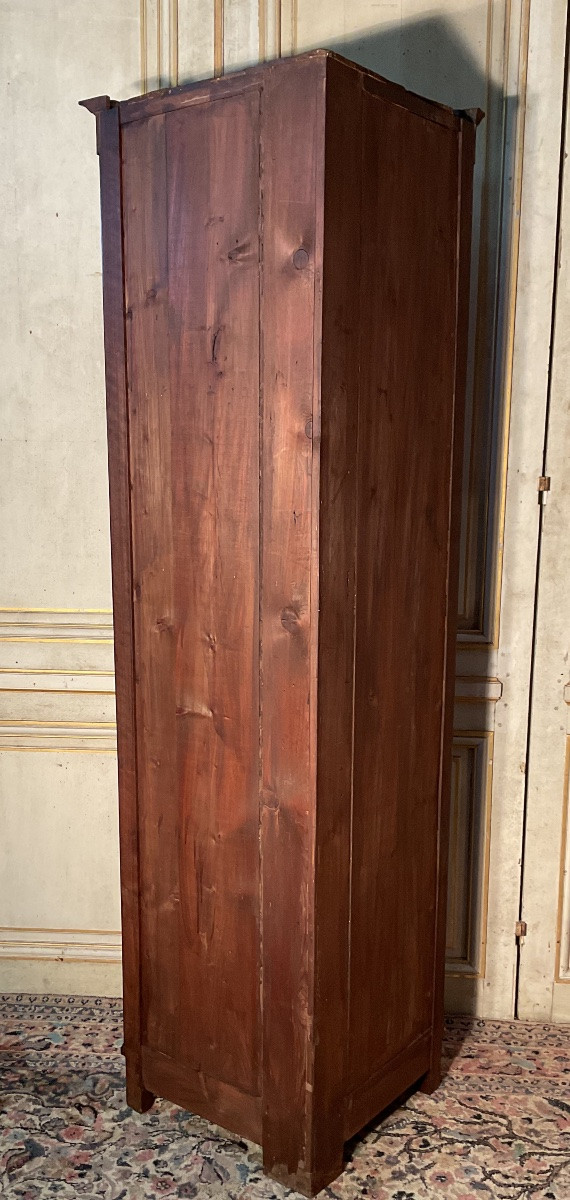 Louis XVI Period 18th Century Mahogany 2-door Corner Cabinet, Port Work -photo-5