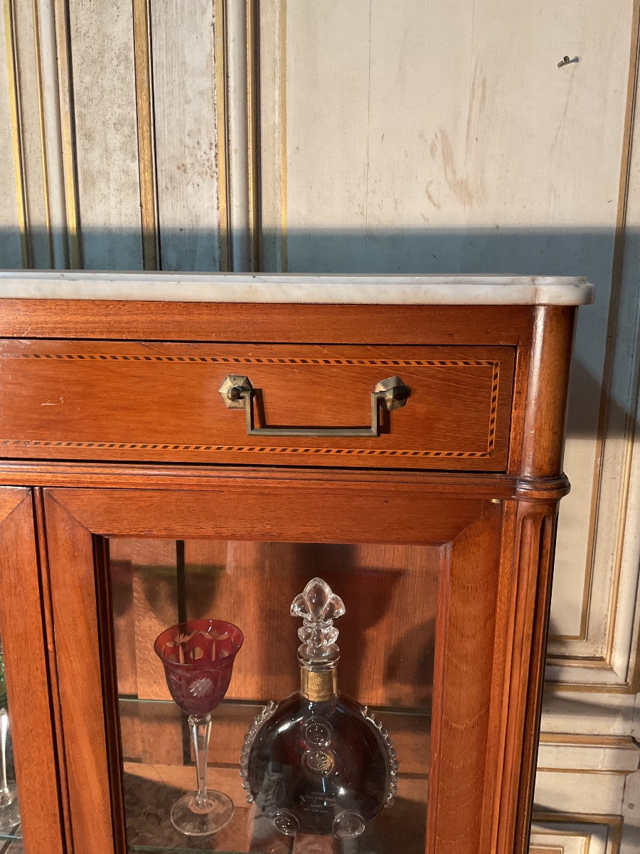 Louis XVI Mahogany Display Case, 19th Century -photo-3