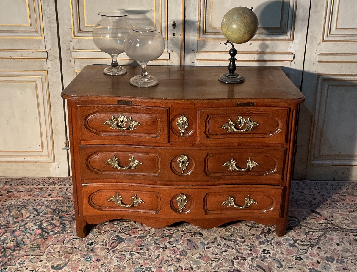 Commode parisienne en chêne 18 eme -photo-2
