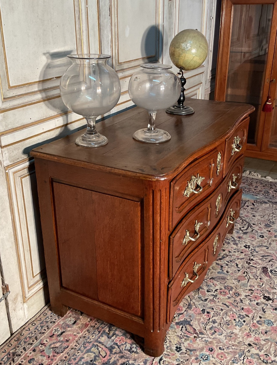 Commode parisienne en chêne 18 eme -photo-4