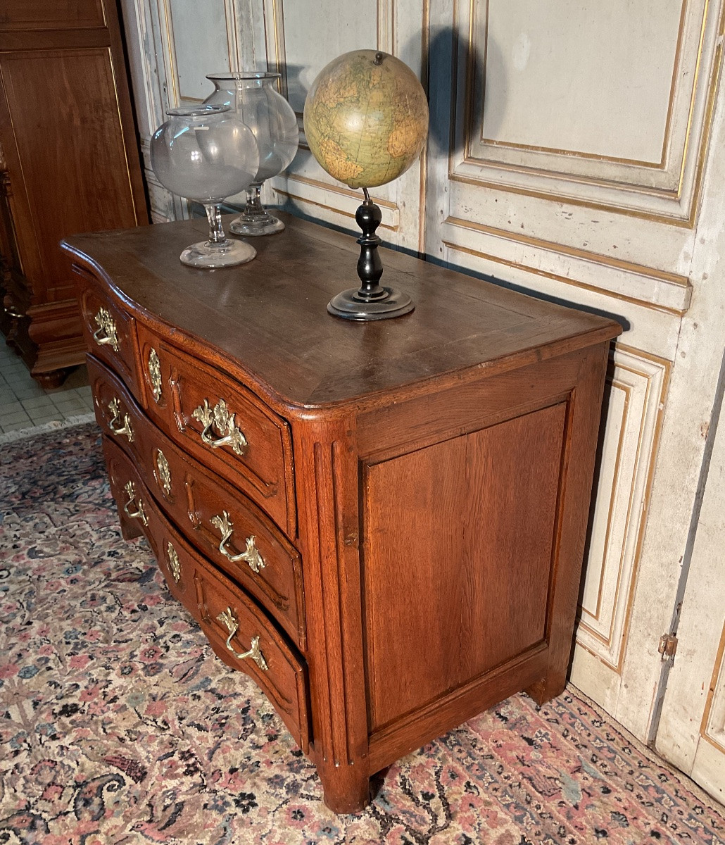 Commode parisienne en chêne 18 eme -photo-1