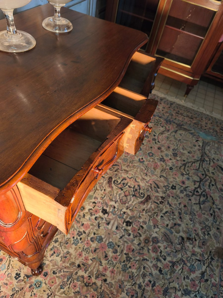 Small Louis XV Chest Of Drawers In Walnut, 18th Century -photo-3