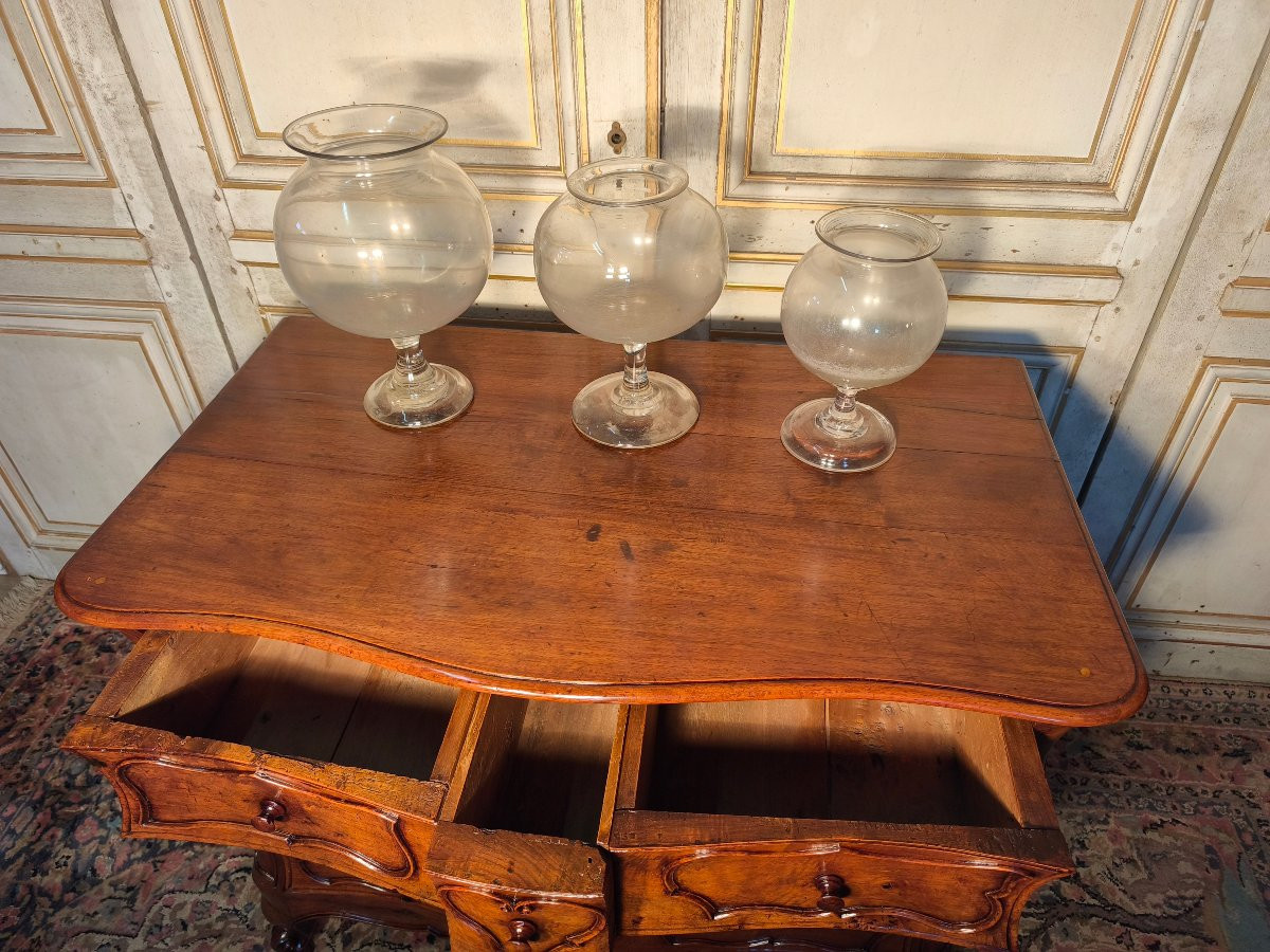 Small Louis XV Chest Of Drawers In Walnut, 18th Century -photo-4