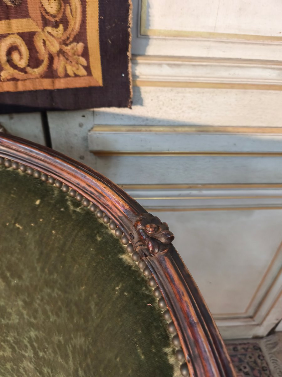 Louis XV Period Walnut Basket Sofa, 18th Century -photo-4