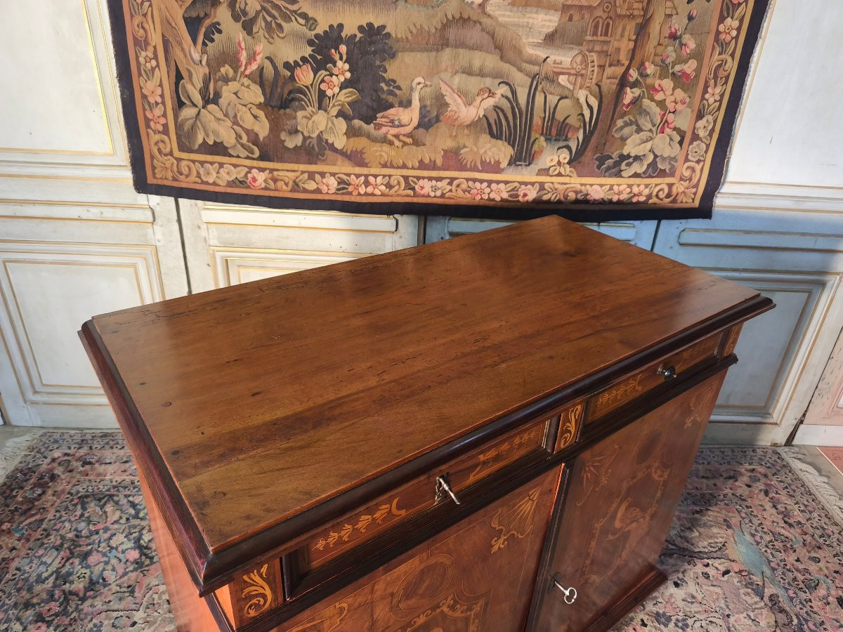 Buffet en noyer et marqueterie du 17 ème siècle -photo-8