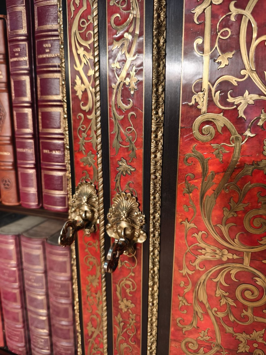 Napoleon III Sideboard In The Style Of André Charles Boulle -photo-1