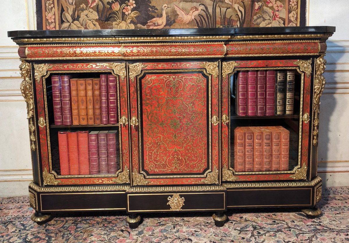 Napoleon III Sideboard In The Style Of André Charles Boulle 