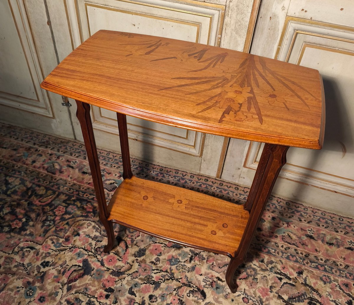 émile Gallé Art Nouveau Marquetry Table-photo-4