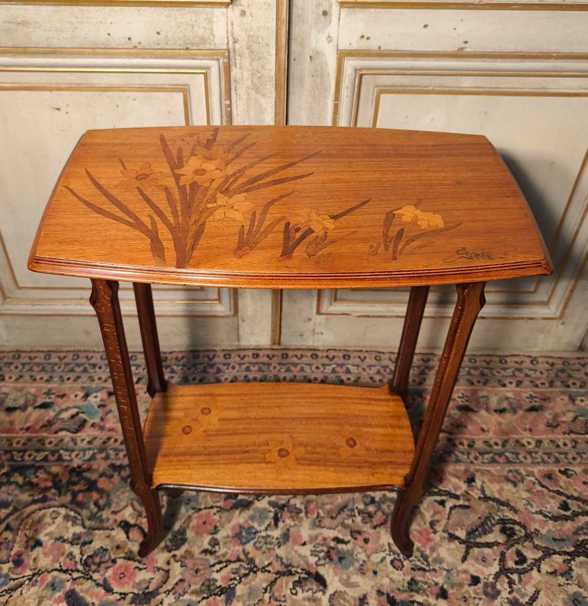 émile Gallé Art Nouveau Marquetry Table