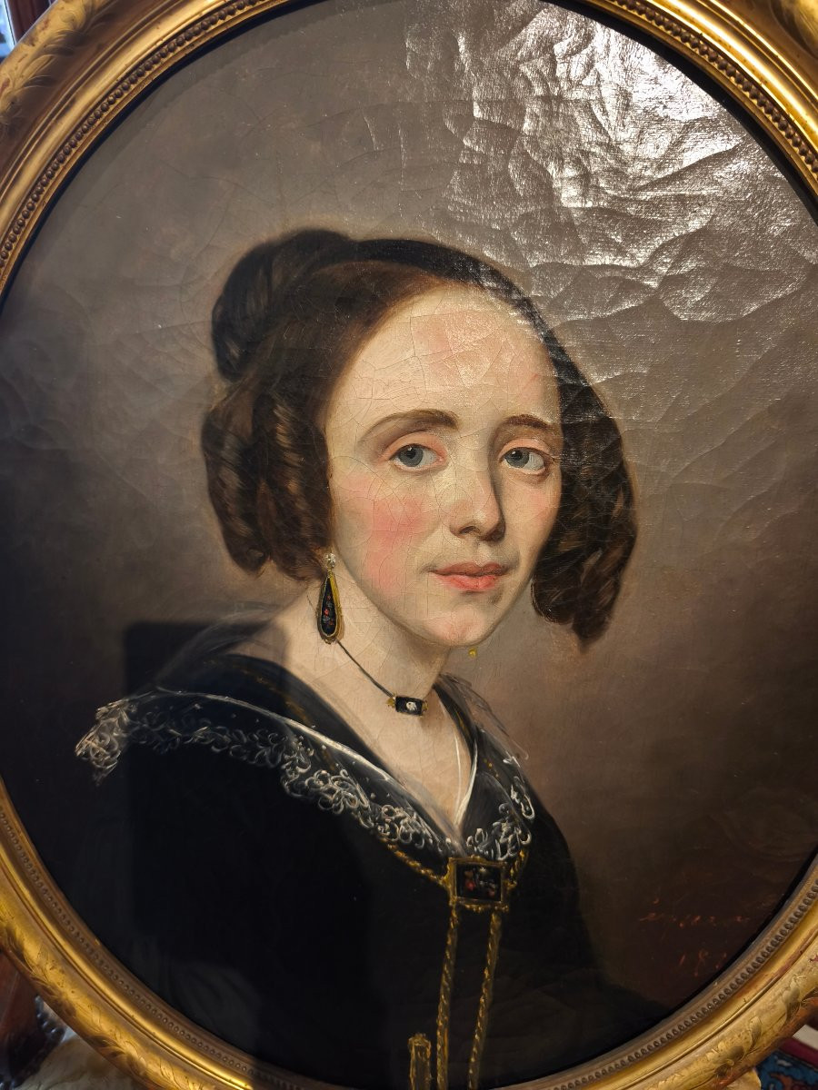 Tableau HST portrait 19 ème -photo-3