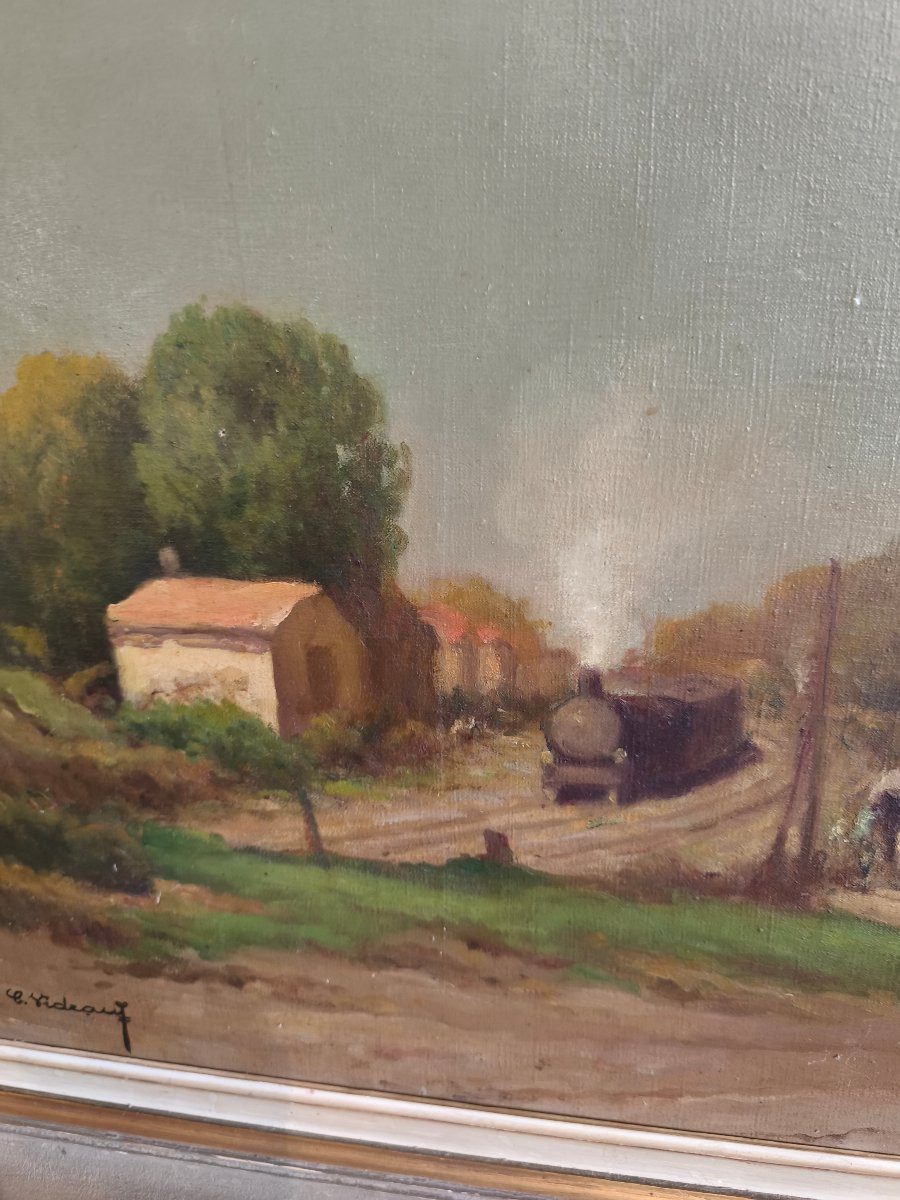 Tableau HST Charles Videau pseudonyme d Herman Delpech -photo-3