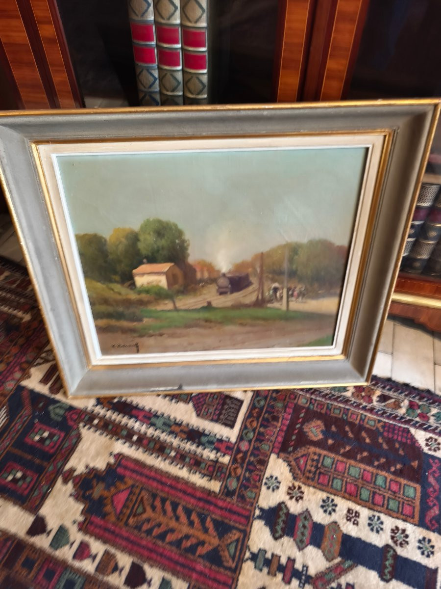 Tableau HST Charles Videau pseudonyme d Herman Delpech -photo-1