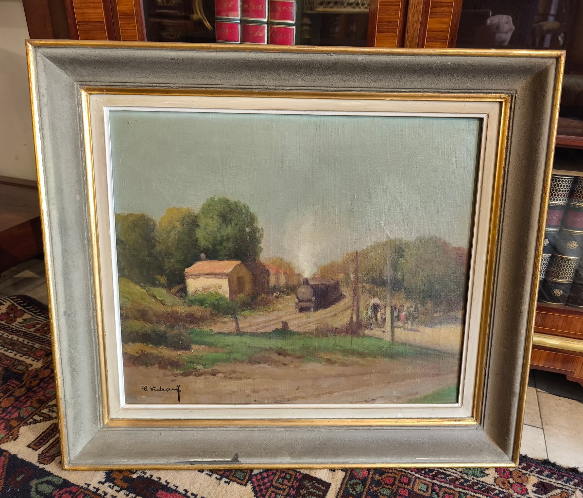 Tableau HST Charles Videau pseudonyme d Herman Delpech 