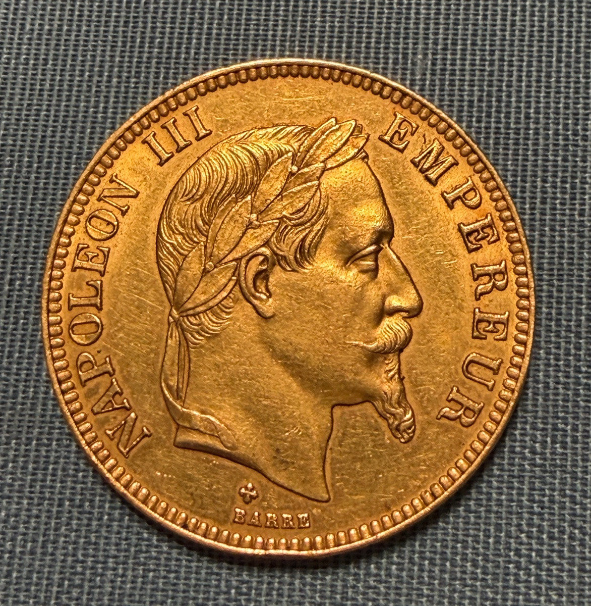 100 Francs Gold Coin 1867bb -photo-2
