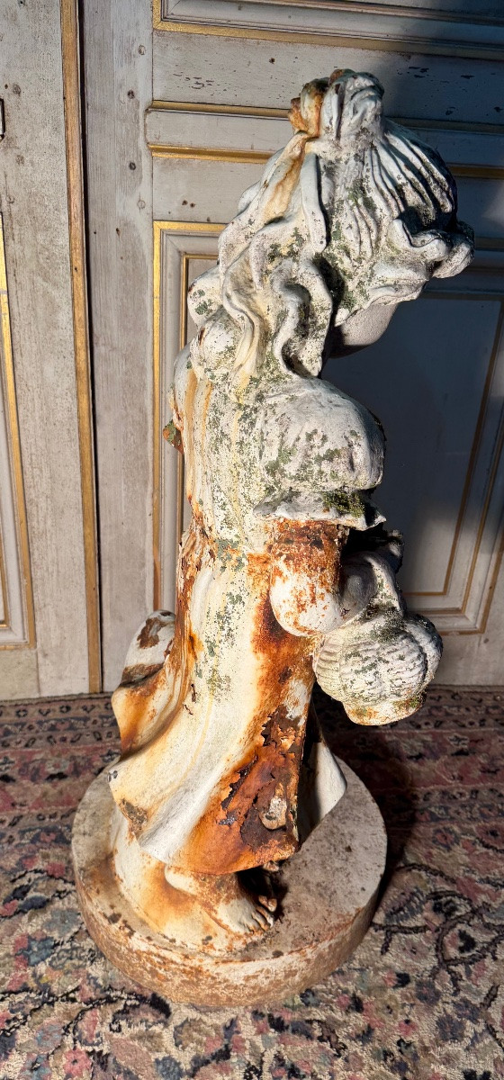 Late 19th Century Cast Iron Garden Statue -photo-4