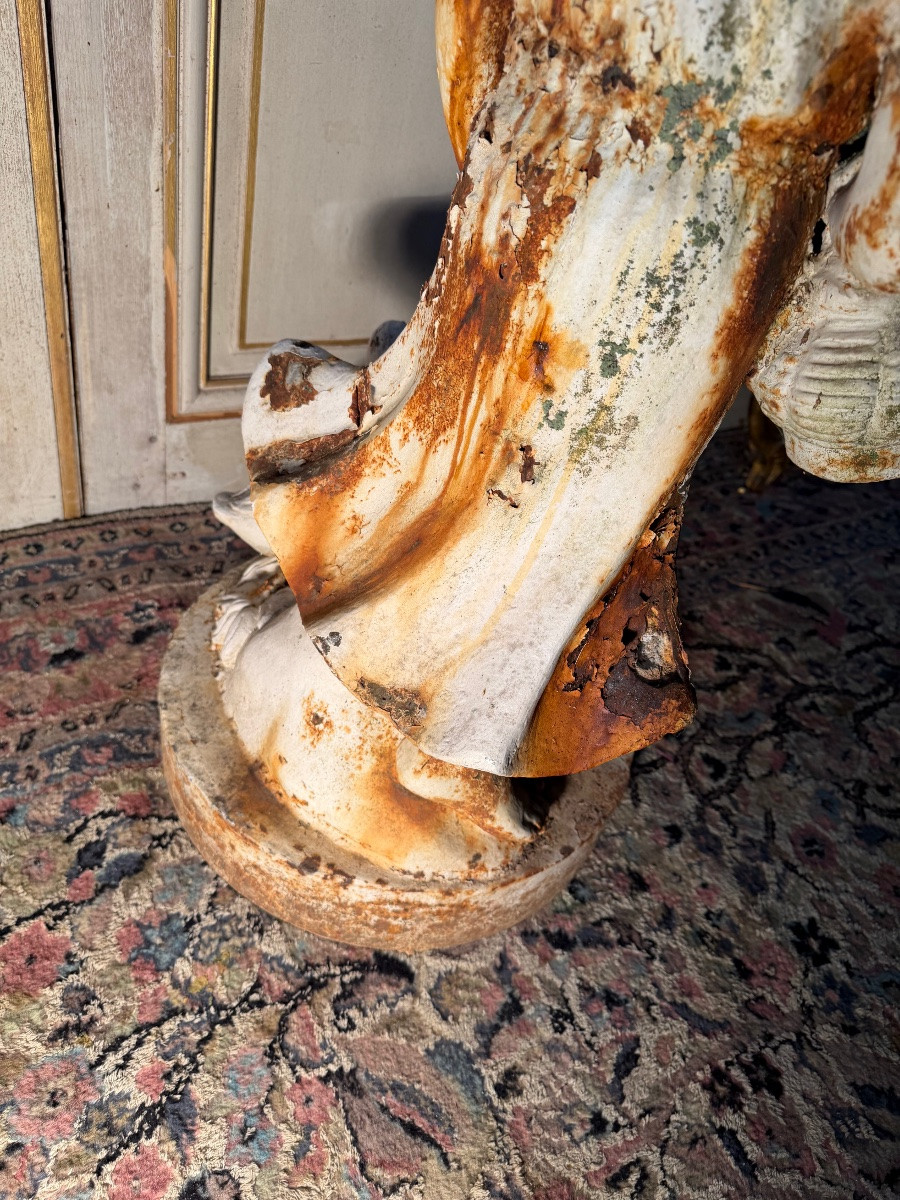 Late 19th Century Cast Iron Garden Statue -photo-1