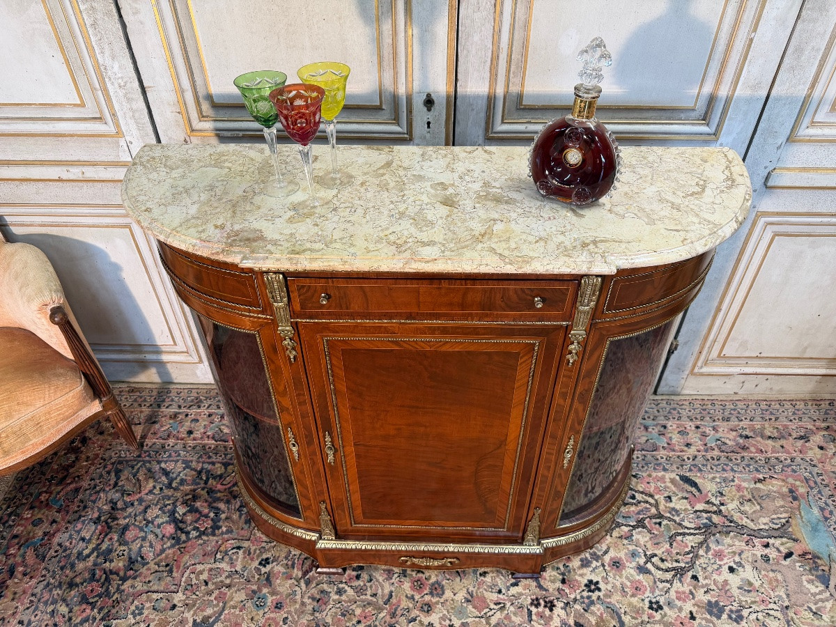 Napoleon III Mahogany And Bronze Display Cabinet -photo-4