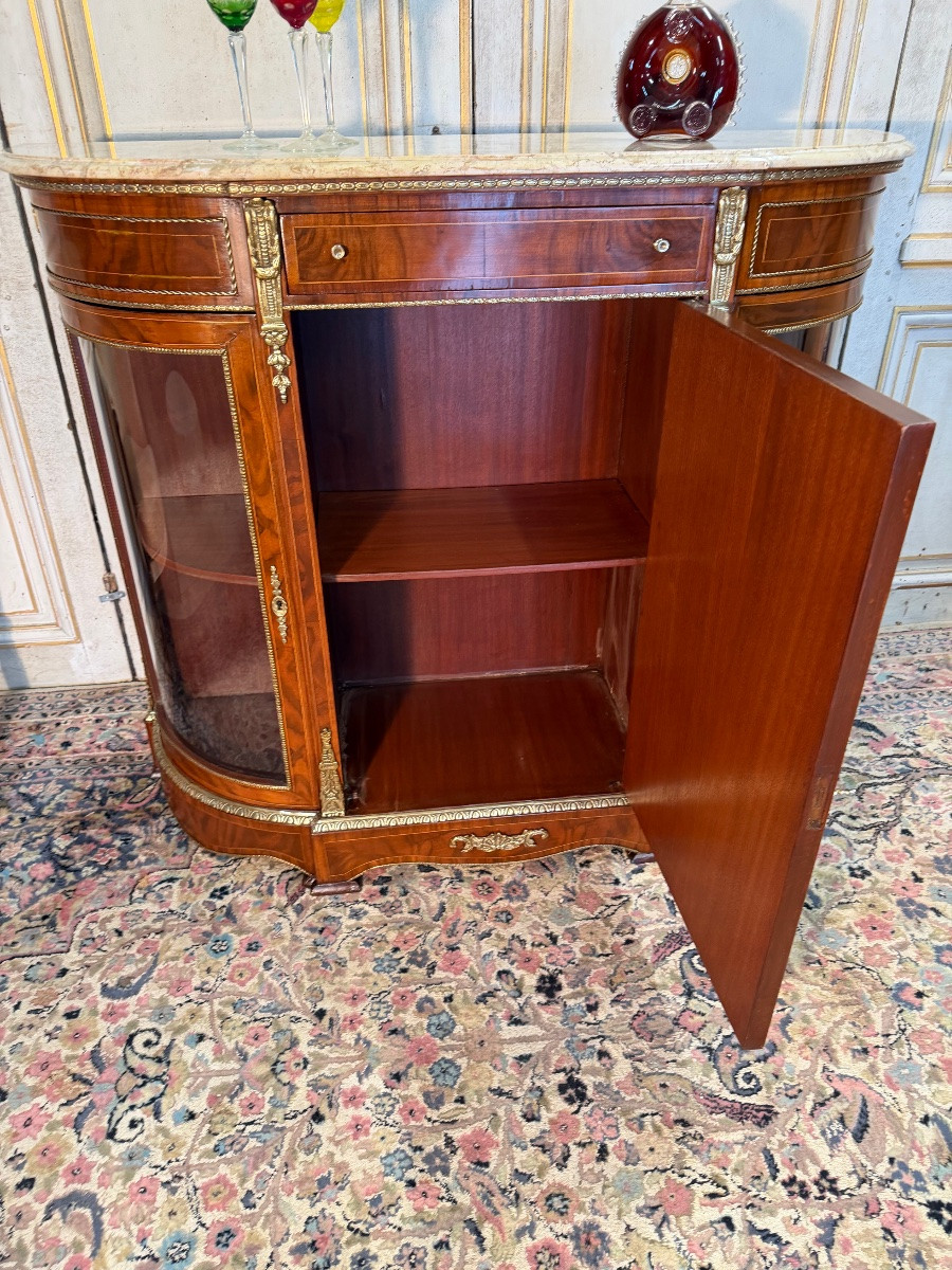 Napoleon III Mahogany And Bronze Display Cabinet -photo-1