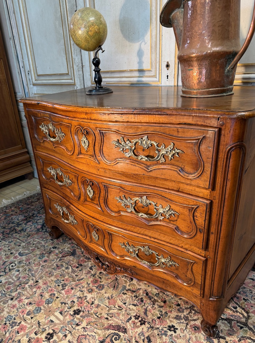 Commode provençale en noyer du 18 eme siècle -photo-3
