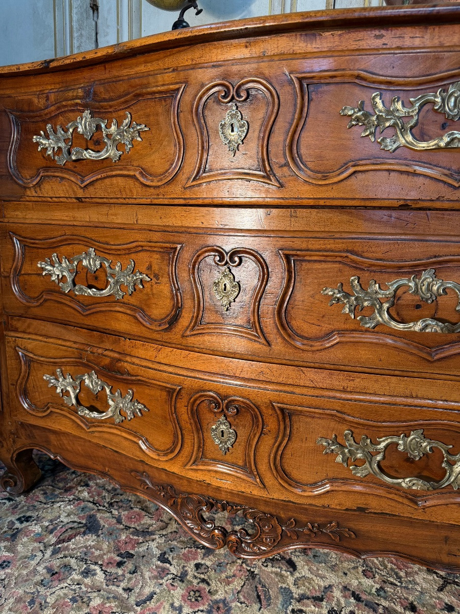 Commode provençale en noyer du 18 eme siècle -photo-2