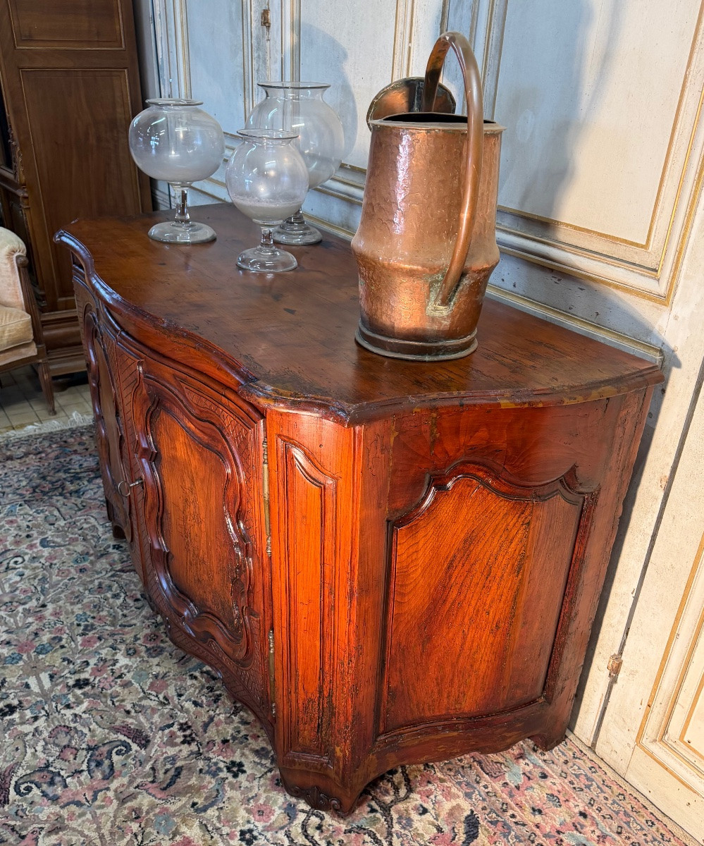 Buffet de chasse 18 eme galbé 3 faces d époque Louis XV -photo-2