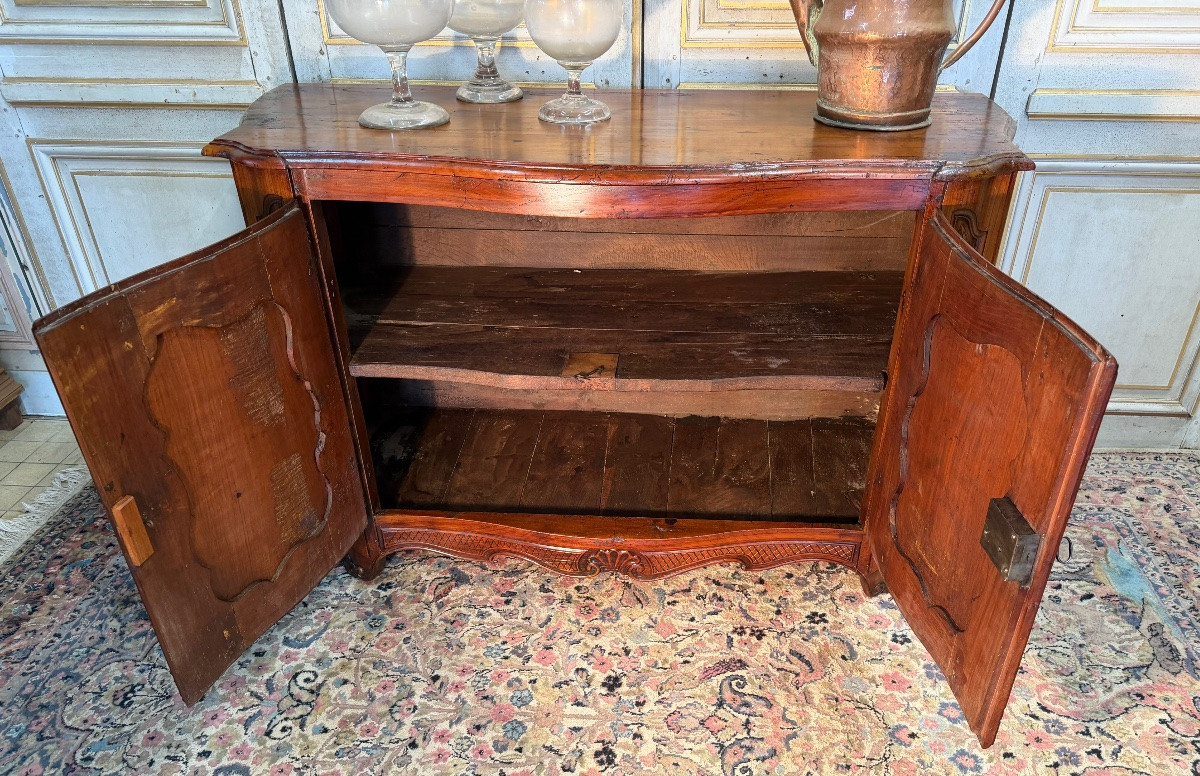 Buffet de chasse 18 eme galbé 3 faces d époque Louis XV -photo-3