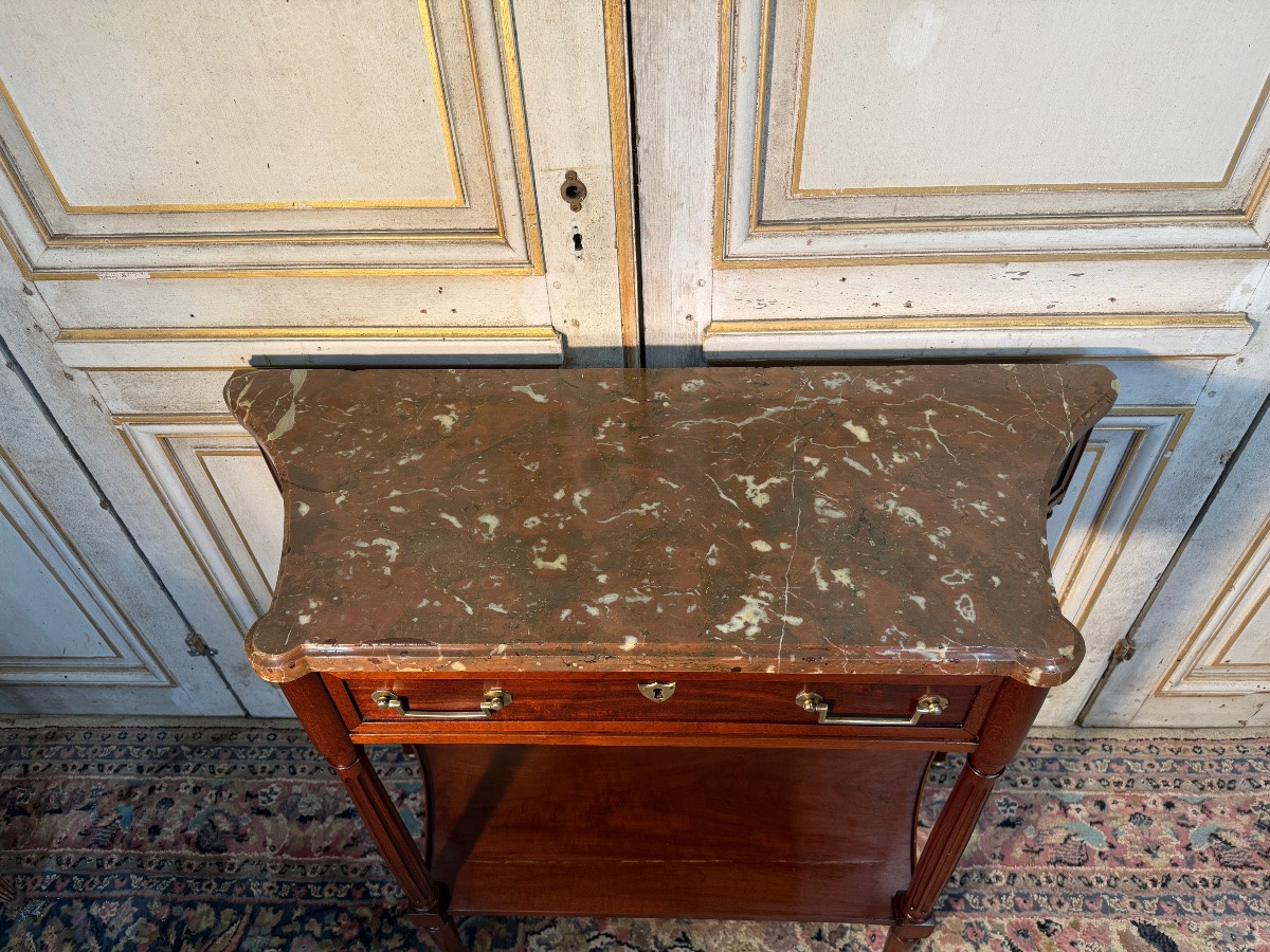 Small Louis XVI Period Console Table, 18th Century, In Mahogany -photo-2
