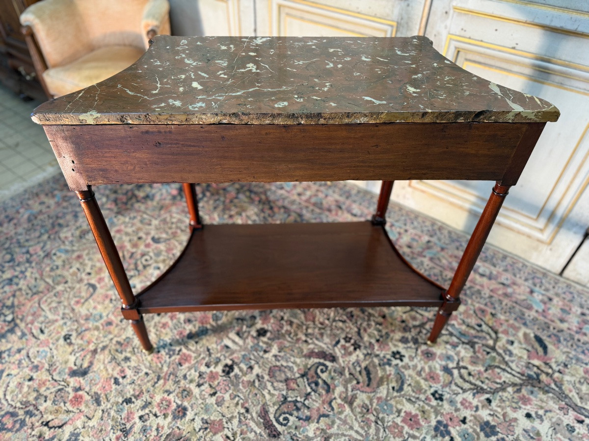 Small Louis XVI Period Console Table, 18th Century, In Mahogany -photo-3