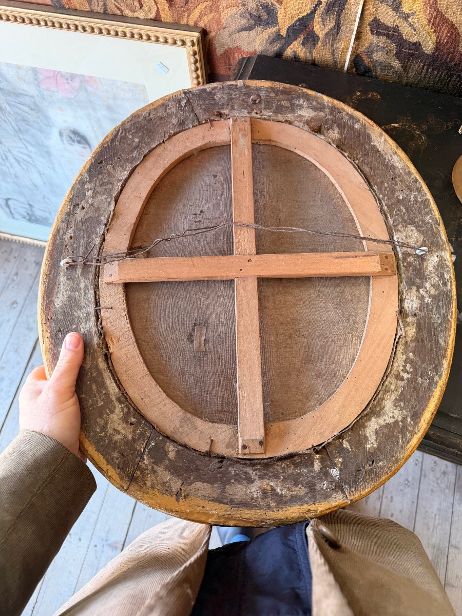 Paire de portrait fin 17 eme d époque régence -photo-2