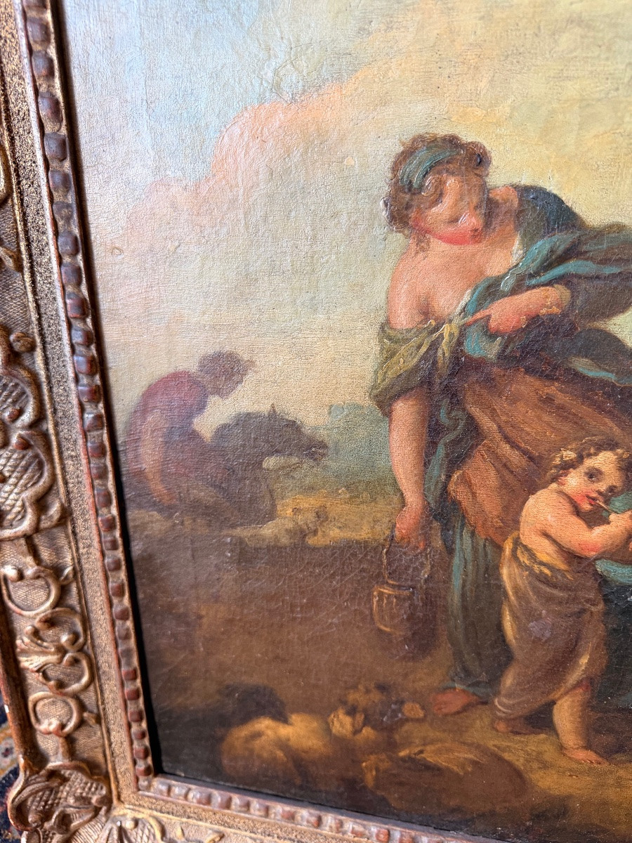 Tableau 18 eme dans le goût de François boucher -photo-4