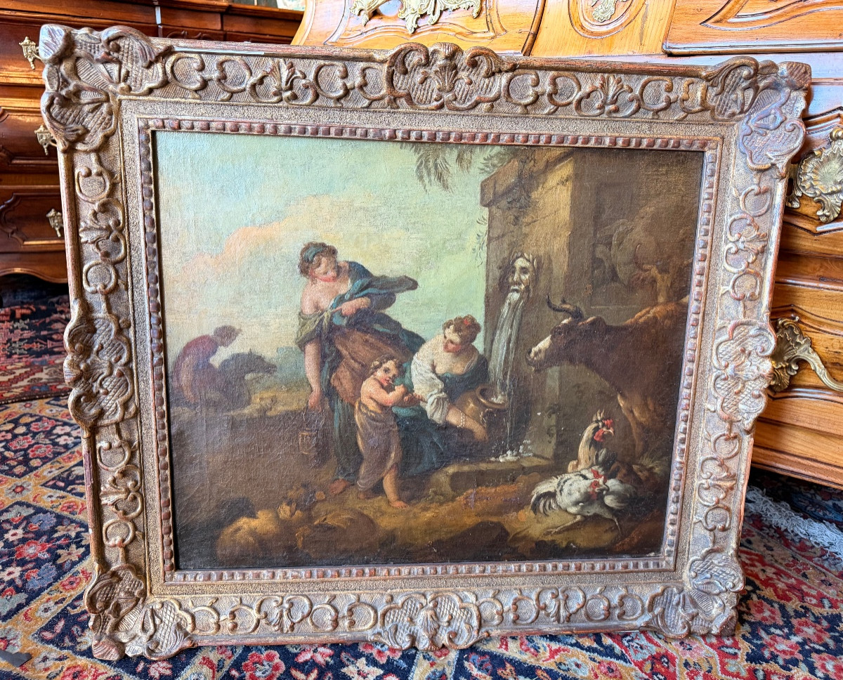 Tableau 18 eme dans le goût de François boucher 