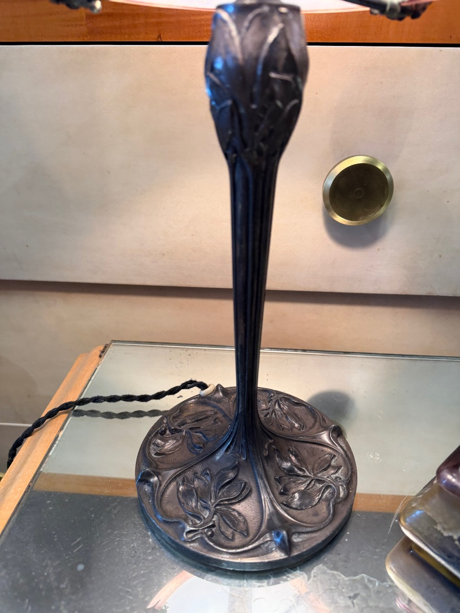 Lampe art nouveau dans le goût de Muller -photo-4