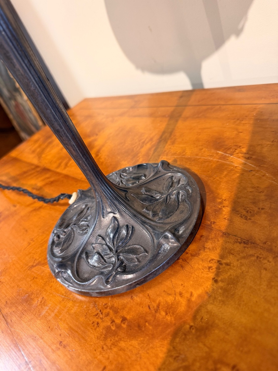 Lampe art nouveau dans le goût de Muller -photo-3