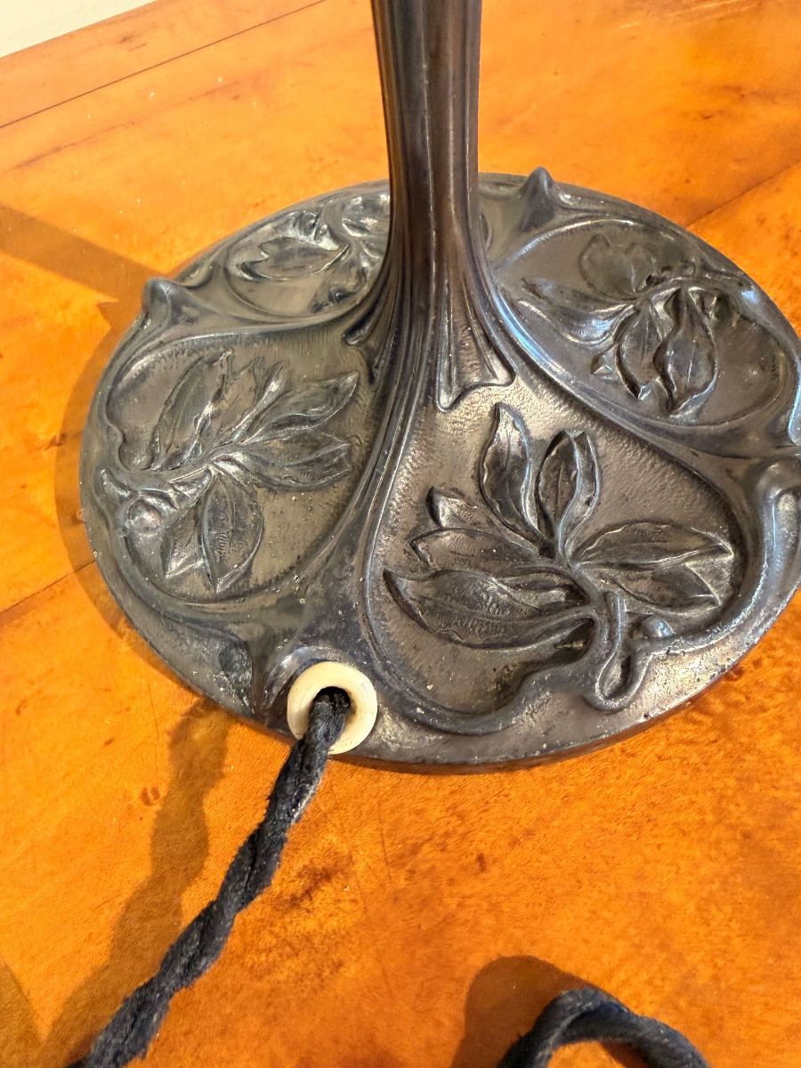 Lampe art nouveau dans le goût de Muller -photo-5